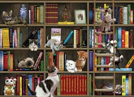 Cobble Hill - Kitty Librarians 1000pcs,