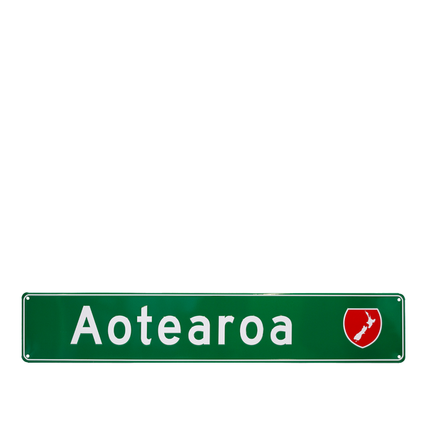 Aotearoa street sign