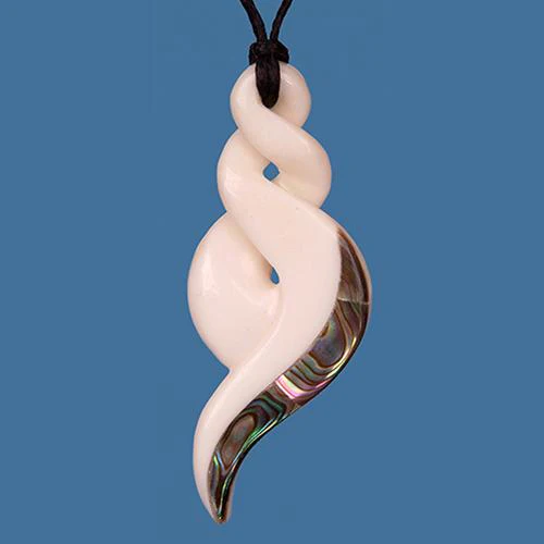 BC102 - Bone Double Twist Pendant