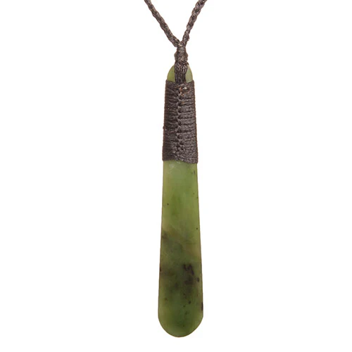 GC075- Greenstone Teardrop Pendant Necklace