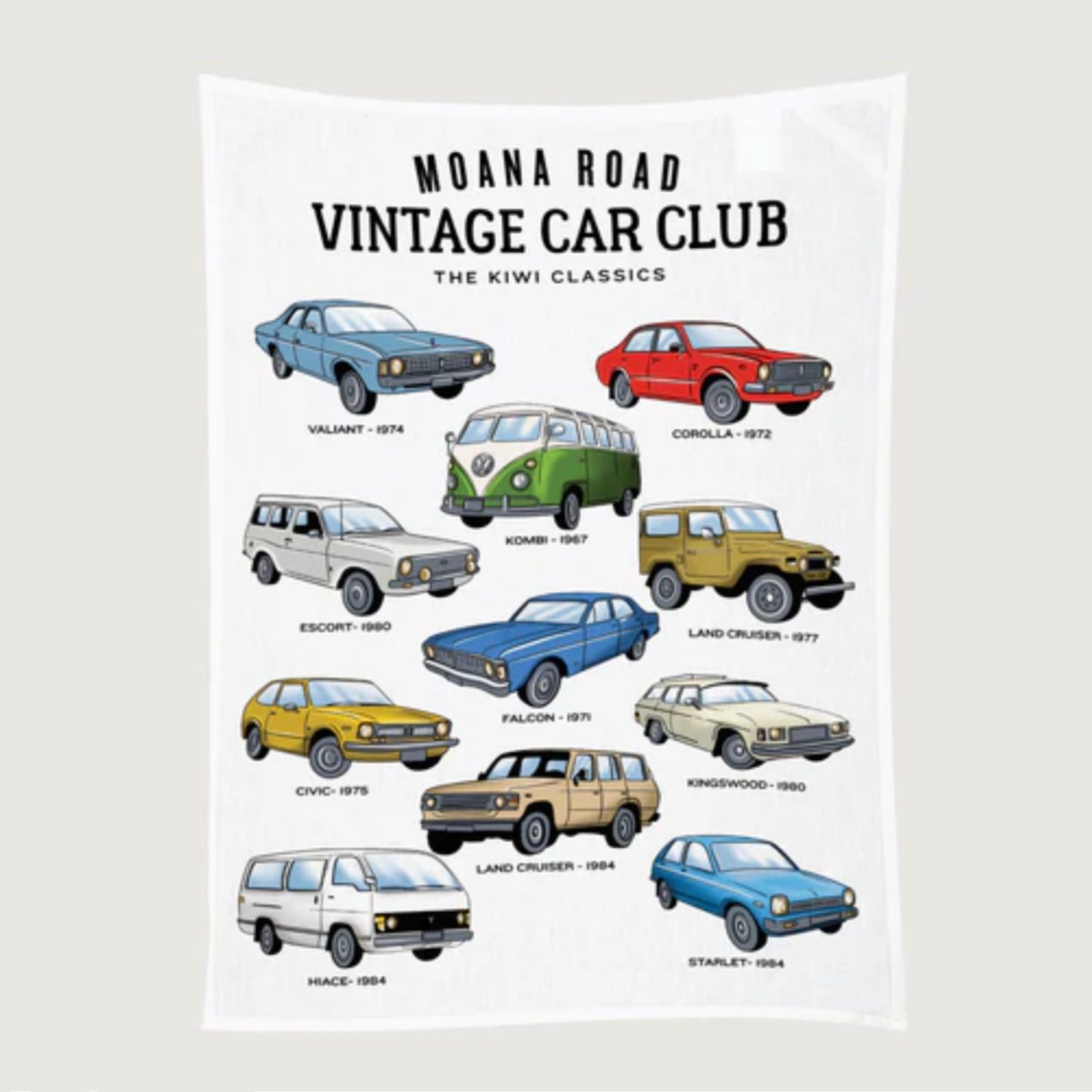 Tea Towel - Classic Cars