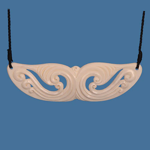 Large koru charm bone breastplate- BN013L