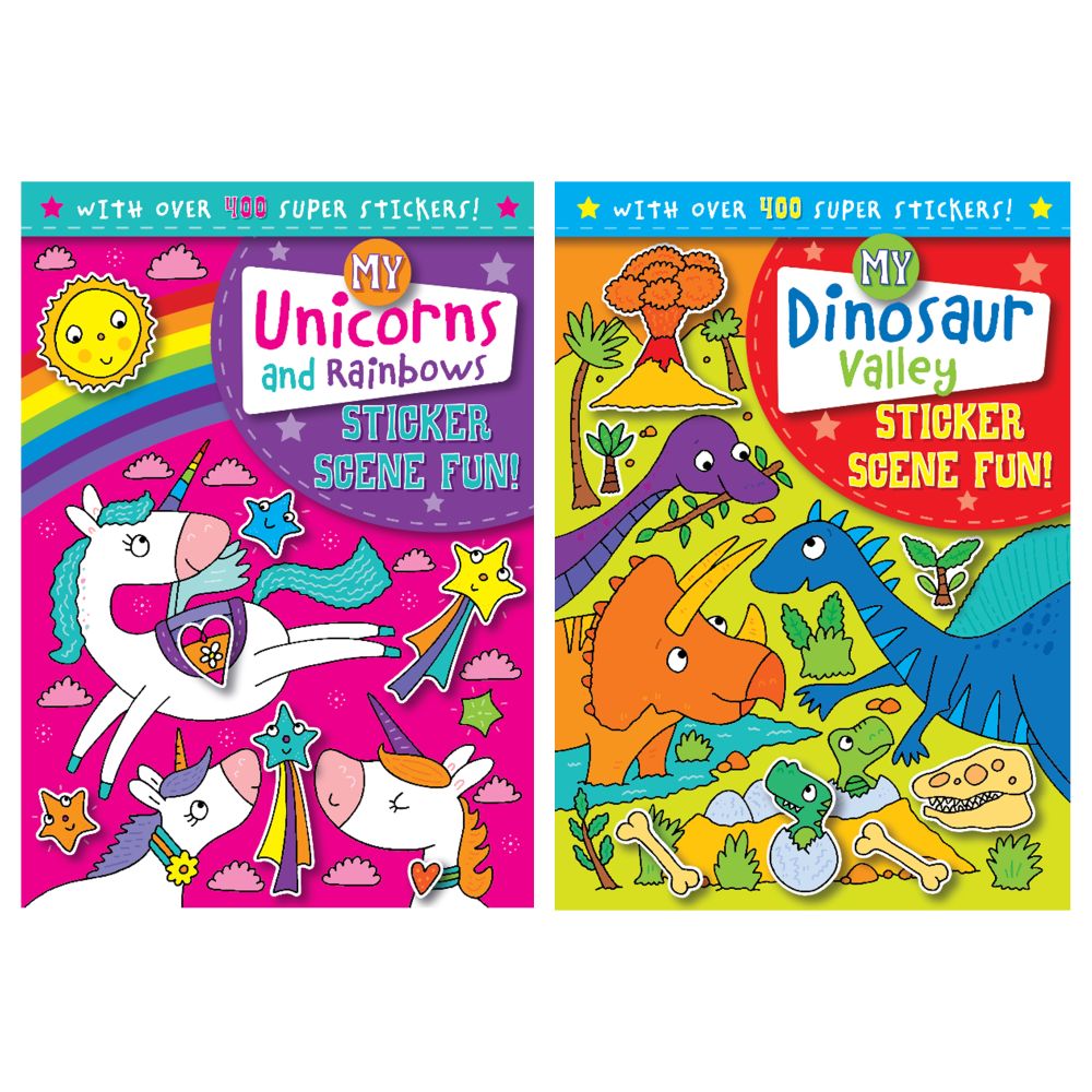 Sticker Scene Book 2asst 400+ A4