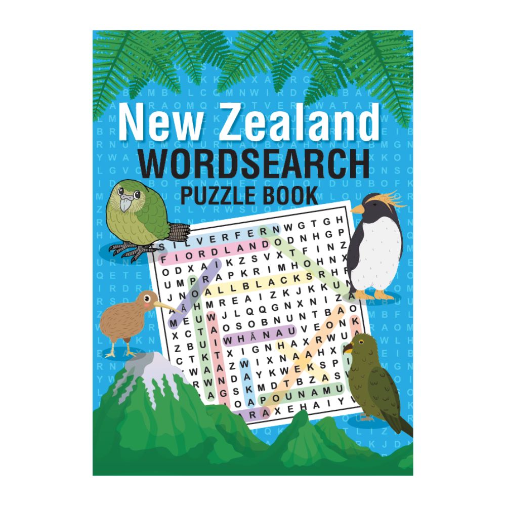 Word Search New Zealand 56pg 270x197mm