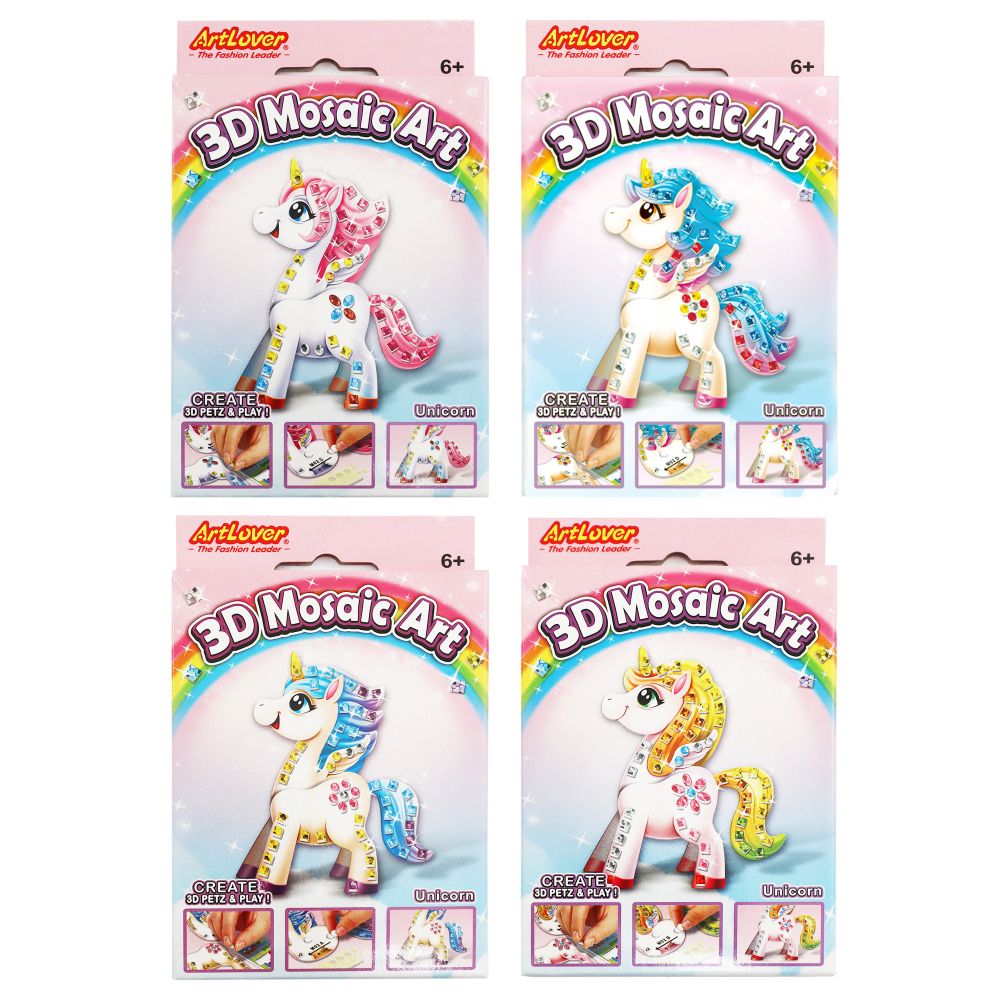 3D Mosaic Art Unicorn