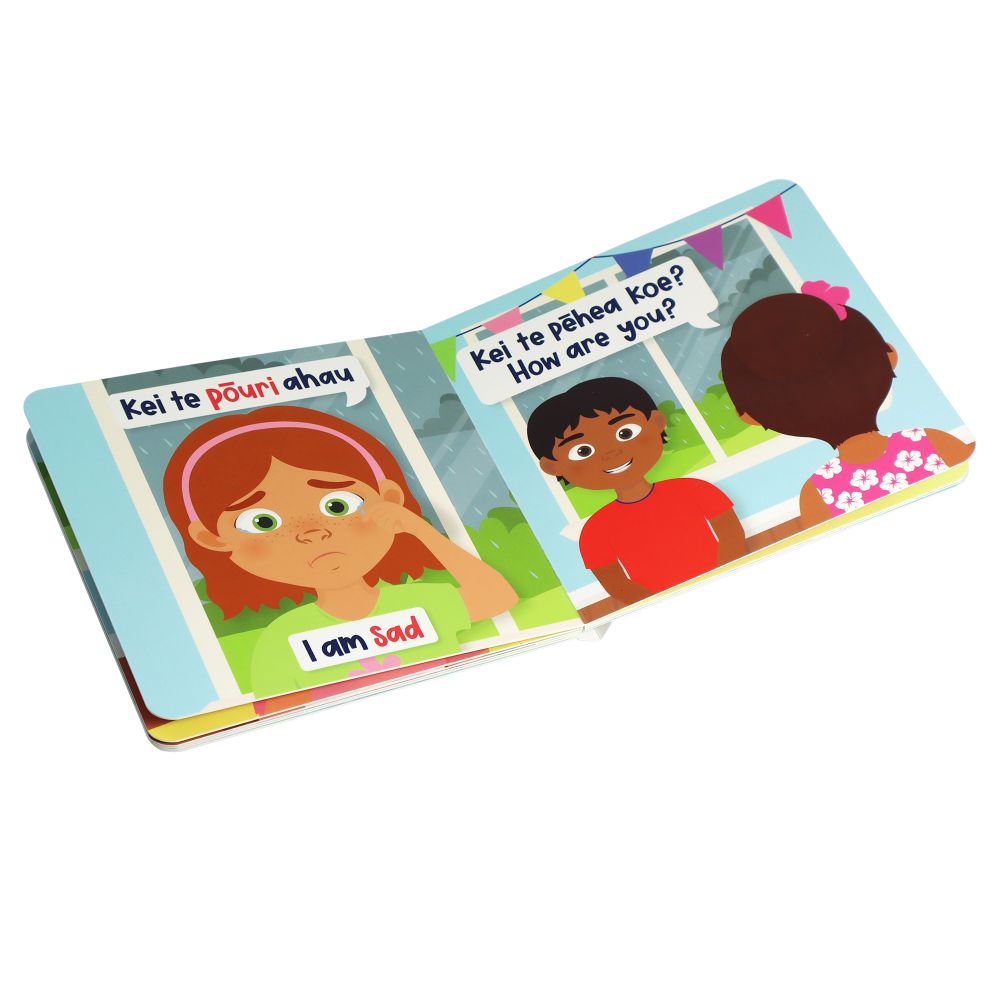 Board Book- Te Reo- Feelings, 15x15cm