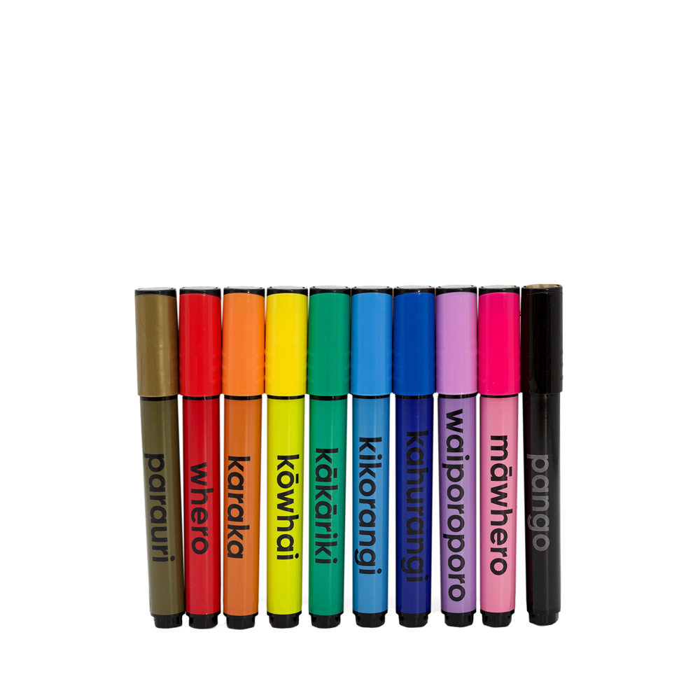 Te Reo Maori Rainbow Markers