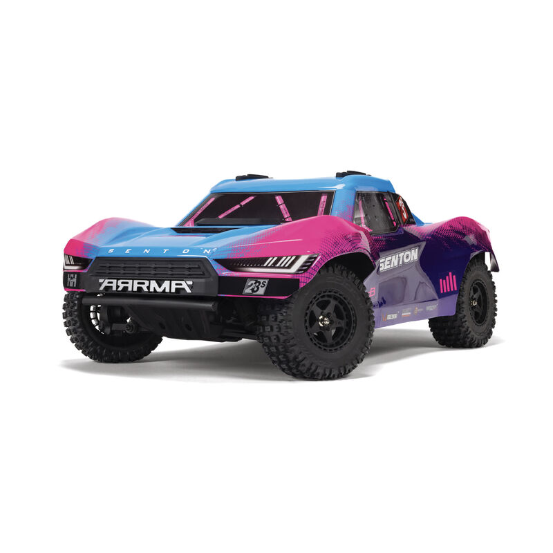 Arrma  1/10 SENTON 223S BLX Brushless 4X4 SCT RTR with DSC, Blue/Purple