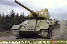 Academy 1/35 Soviet Medium Tank T-34-85 Ural Tank Factory No. 183