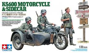 Tamiya 1/35 KS600 Motorcycle & Sidecar