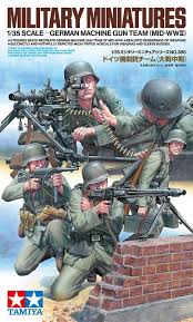 Tamiya 1/35 Military Miniatures German Machine Gun Team