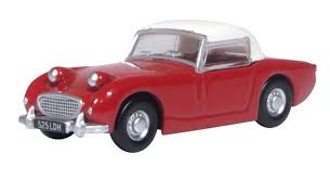 Oxford 1:76 Austin Frogeye Sprite Cherry Red
