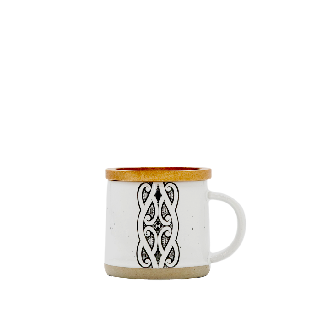 Glazed Ceramic Espresso Mug - Miriama Grace-Smith - Stone