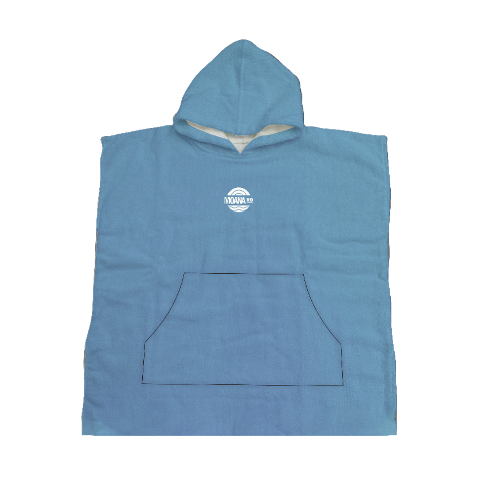 Towel Hoodie - Adults Cotton - Blue
