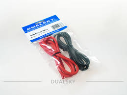 Dual Sky 14AWG silicon wire, red x 1m, black x 1m