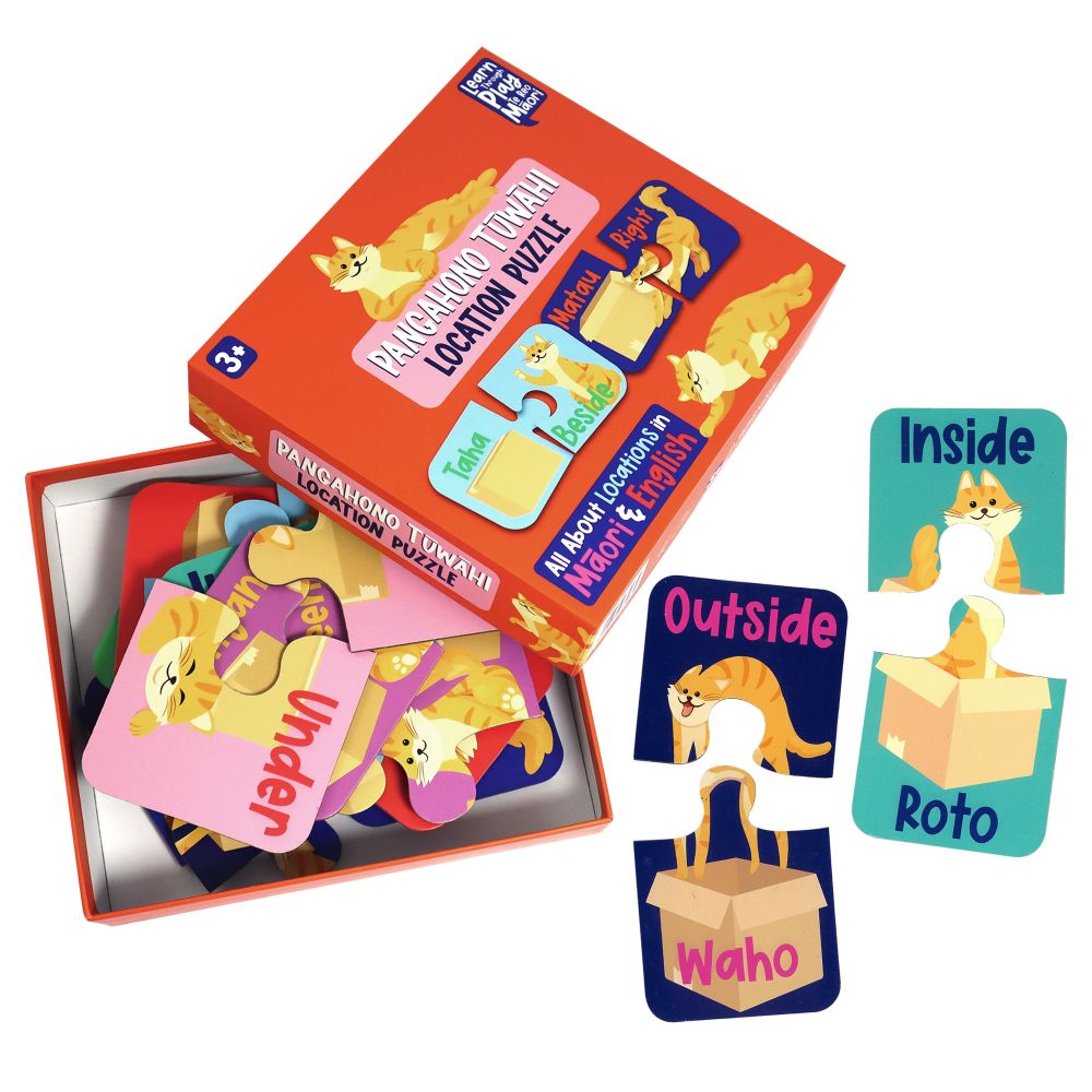 Te Reo Māori Locations Cat Matching Puzzle 20pc