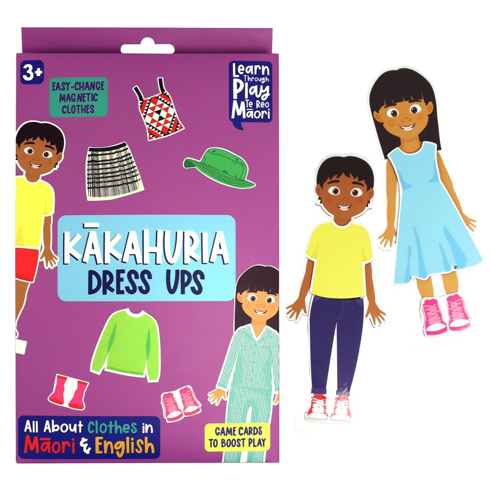 Kakahuria Dress Up Doll – Clothing in Te Reo