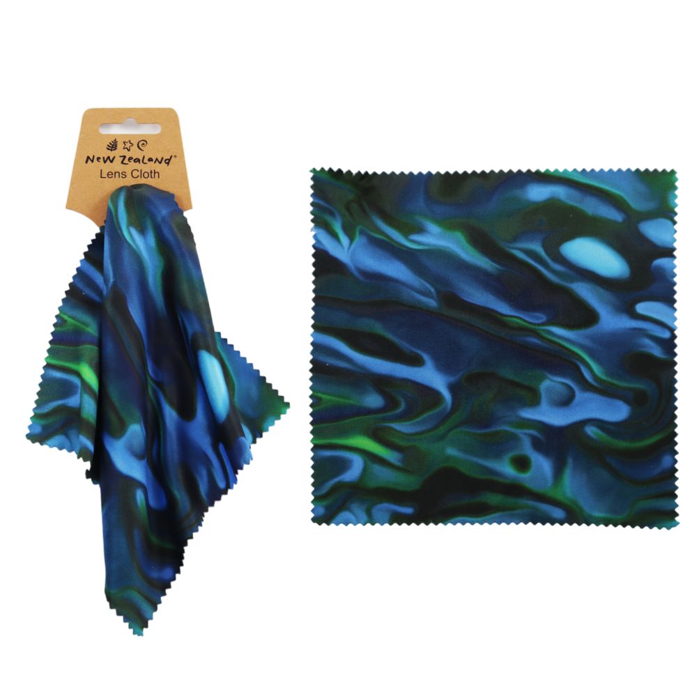 Microfibre Lens Cloth NZ Paua 16cm