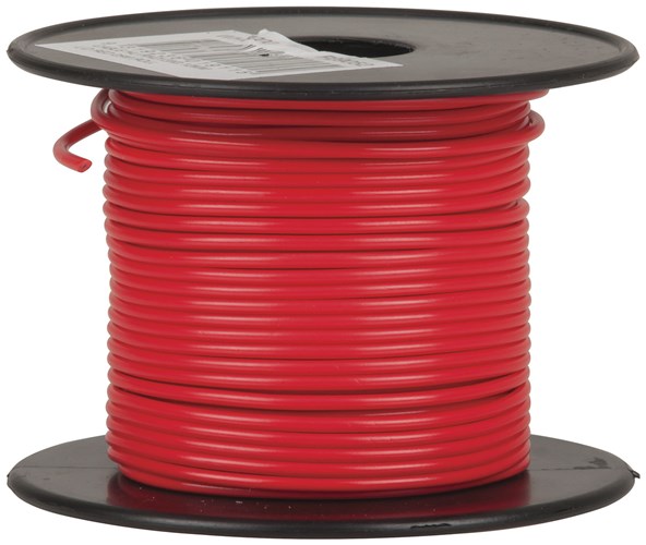 CABLE HU RND 13X0.12MM L/D RED 25M RL