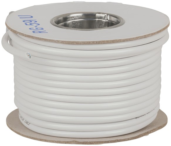 CABLE COAX 75R RG59 WHT 30M RL
