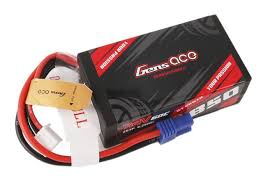 Gens Ace GA0850-2S60-HC   7.4V 60C 850mAh 2S