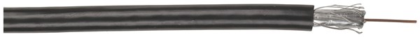 CABLE COAX 75R RG59 BLK - PER METRE