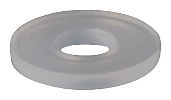 WASHER NYLON M3 FLAT WHT PK10