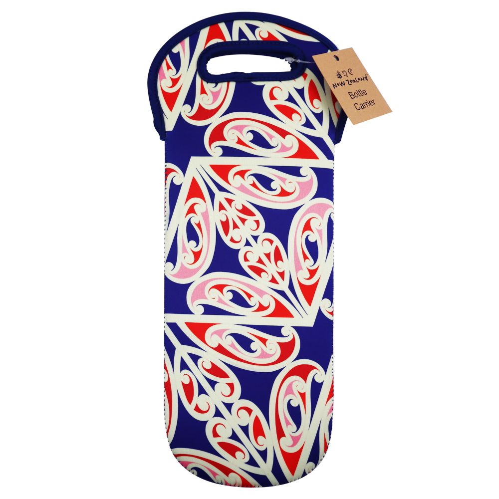 Bottle holder, neoprene, -maori design