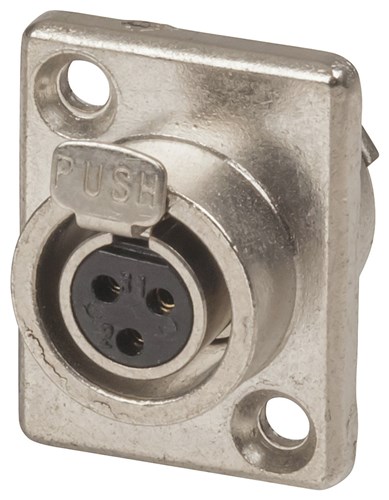 SKT PNL MINI XLR/3P SLV LOCK