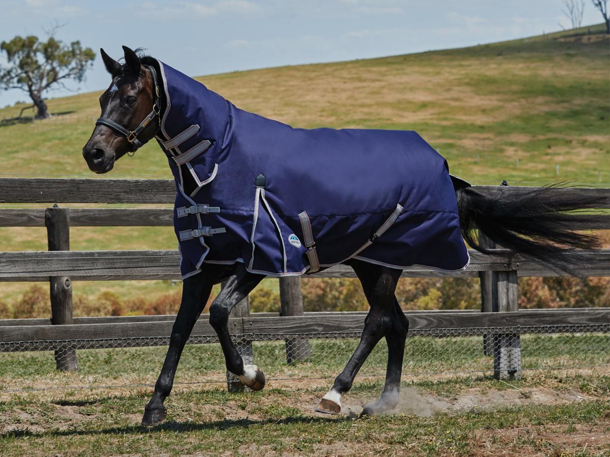 Weatherbeeta Comfitec Essential Combo Heavy Navy/Silver/Red - 4'6