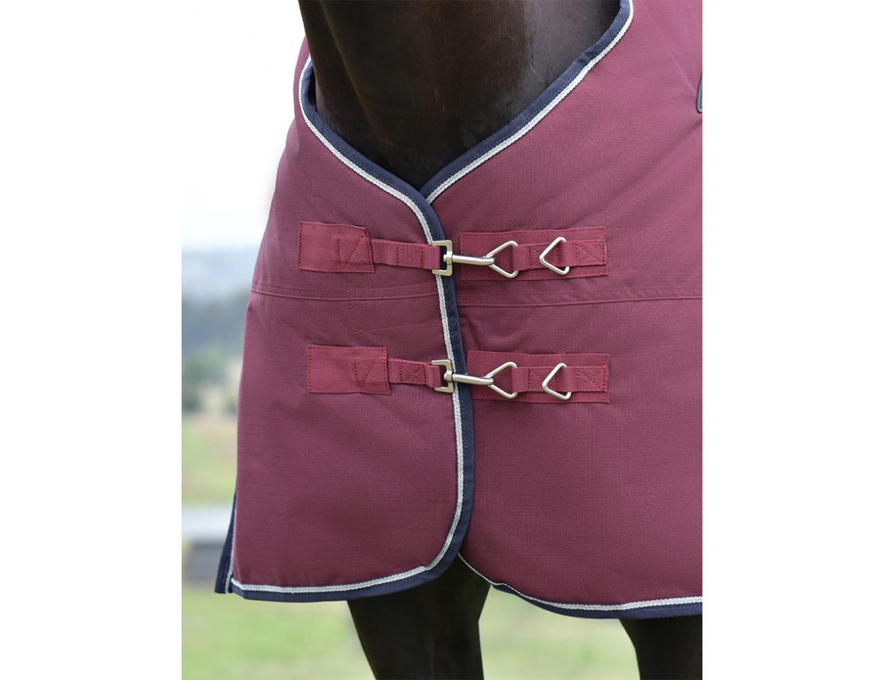 Weatherbeeta Comfitec Essential Std Neck 50gm Burgundy/Navy 4'9