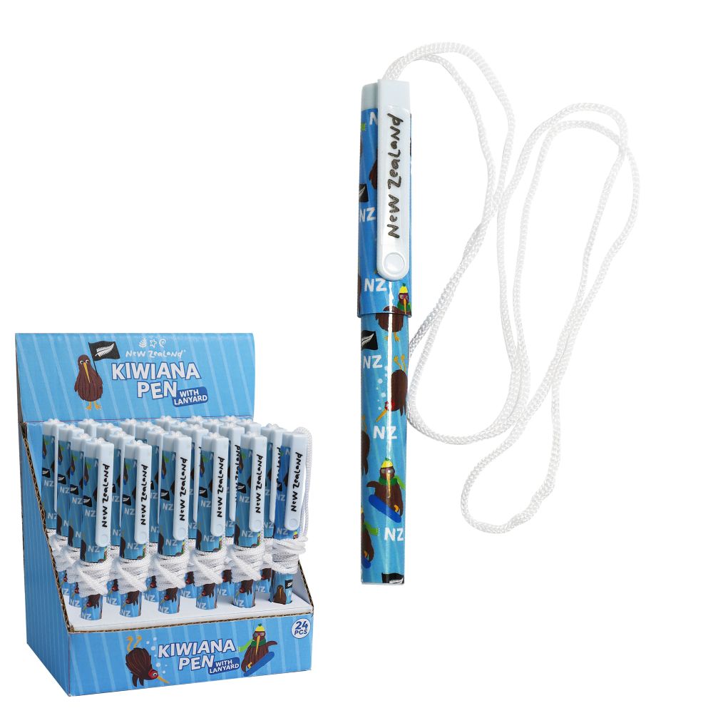 Pen NZ Kiwiana w/Rope