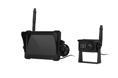 CAM REV W/LESS LCD 7IN IR 12-24V