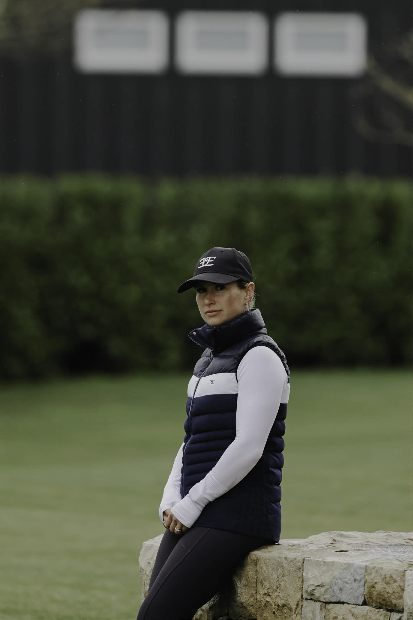 Equus Elite Puffer Vest Navy/White X-Small