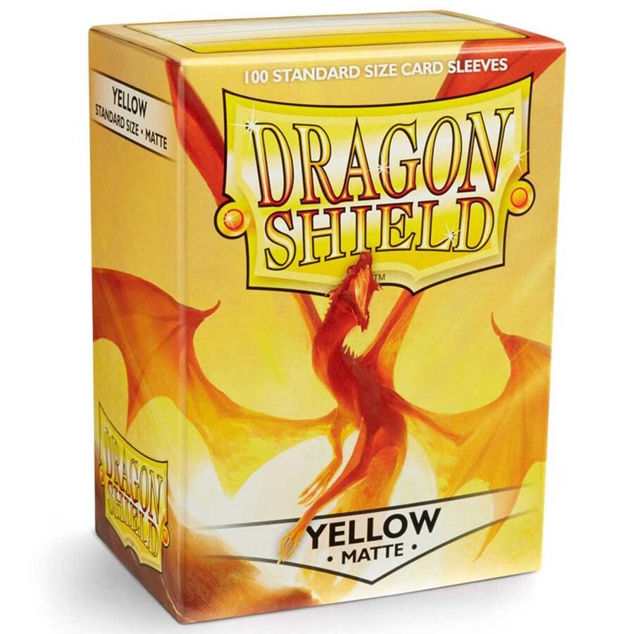 Dragon Shield Sleeves- Yellow Matt