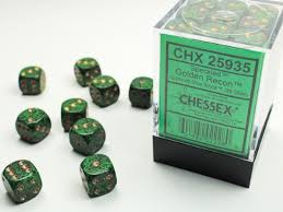 Speckled 12mm d6 Golden Recon Dice Block CHX25935 (36)