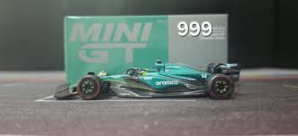 Mini GT 1:64 Aston Martin AMR24- #14 Fernando Alonso -2024 F1 Bahrain GP