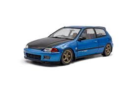 Solido 1:18 Honda Civic (EC6) 1991 Cobalt Blue Pearl 1991 Solido Works