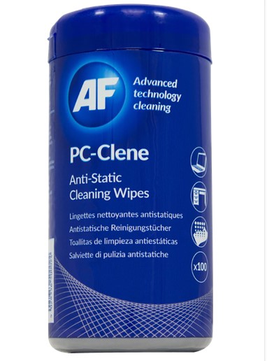 AF PC-Clene Anti-Static PC Wipes Tub - 100