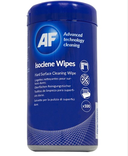 AF Isoclene Anti-Bacterial Office Wipes Tub - 100