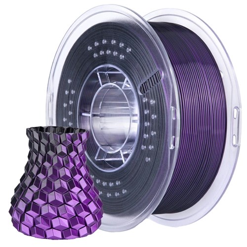 FILAMENT SILK-PLA BLK/PUR 1.75MM 1KG RL