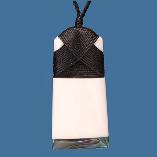 BC108S Bone Toki with Paua Pendant