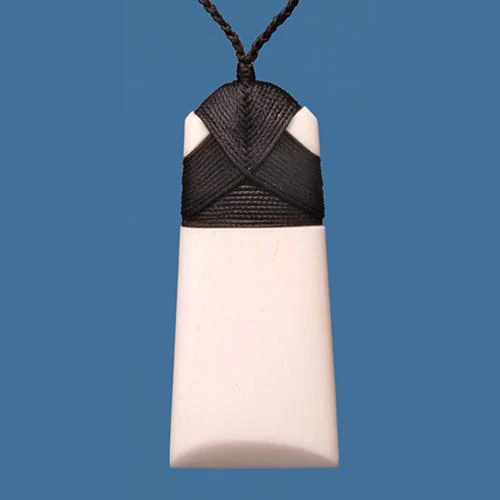 BC104M Bone Plain Toki Pendant - Medium