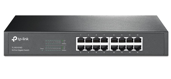 TP-LINK SG1016D 16 PORT GIGABIT SWITCH STEEL CASE