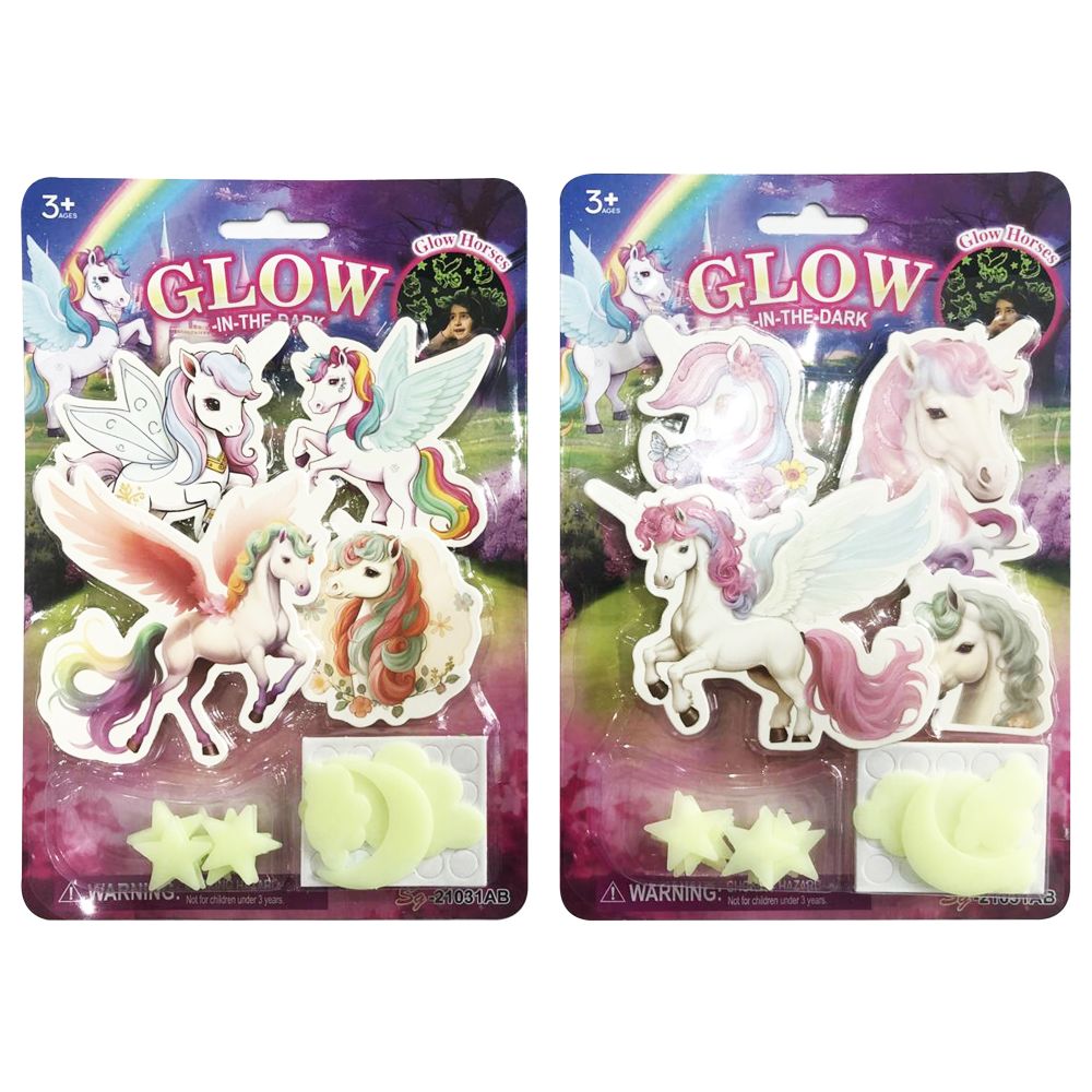 Wall Stickers Glow in Dark Horses/Unicorns