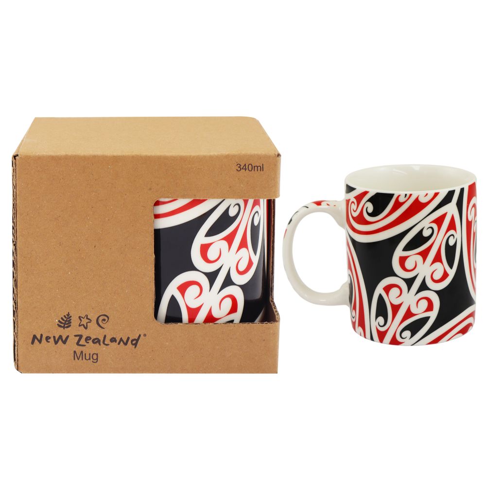 Coffee Mug NZ Māori Design 340ml