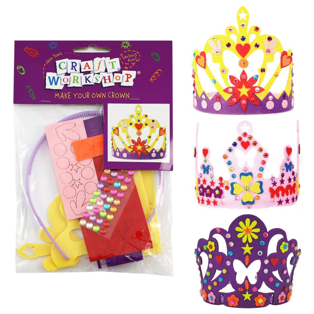 Craft MYO Crown Felt w/Gems