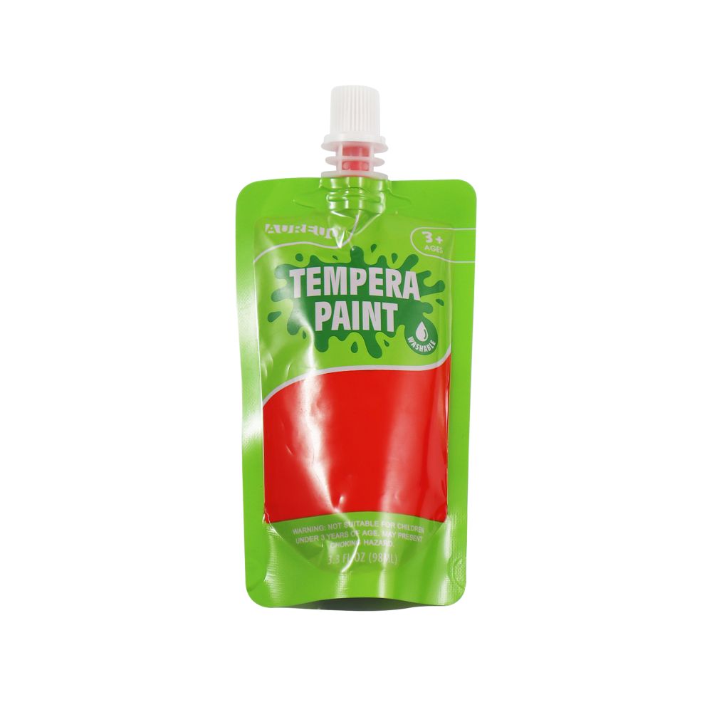 Tempera Paint Pouch Red 98ml