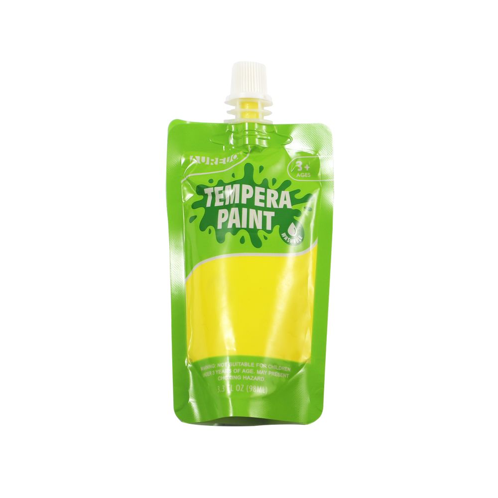 Tempera Paint Pouch Yellow 98ml