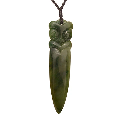 GC071- Greenstone Taiaha Tip Pendant